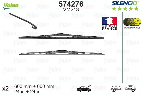 Valeo 574276 - Wiper Blade onlydrive.pro