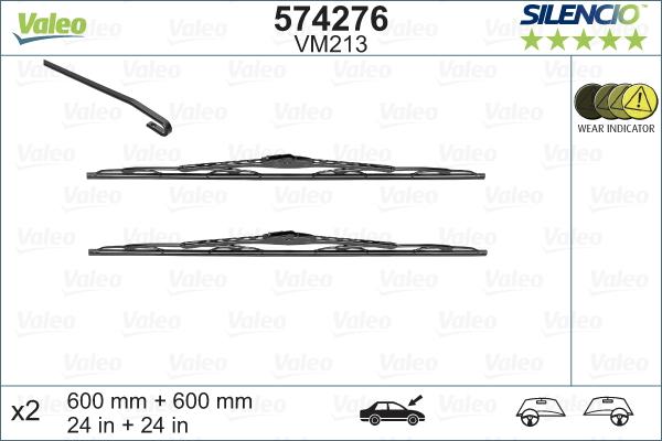 Valeo 574276 - Wiper Blade onlydrive.pro