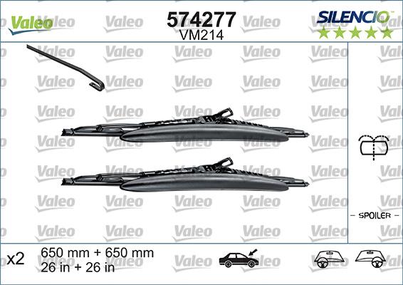 Valeo 574277 - Wiper Blade onlydrive.pro