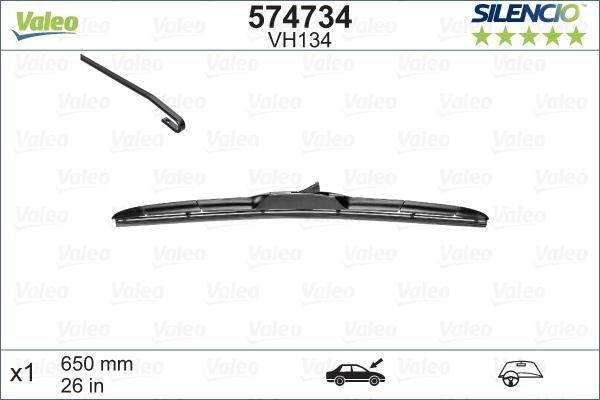 Valeo 574734 - Wiper Blade onlydrive.pro