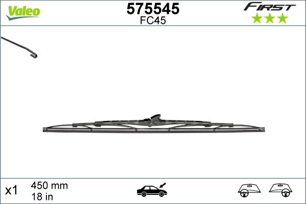 Valeo 575545 - Klaasipuhastaja kumm onlydrive.pro