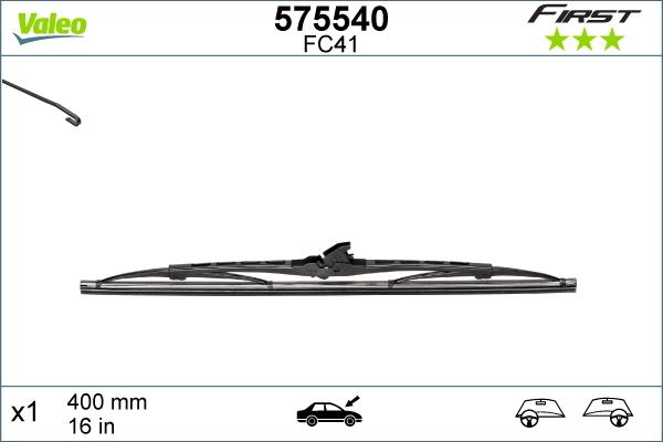 Valeo 575540 - Wiper Blade onlydrive.pro