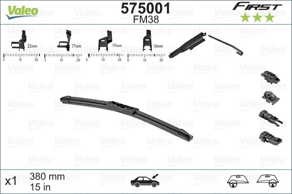 Valeo 575001 - Klaasipuhastaja kumm onlydrive.pro