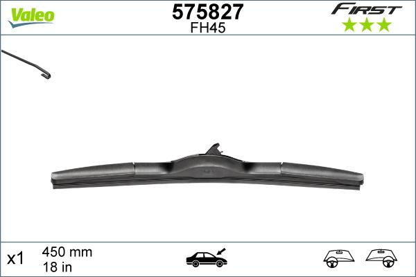 Valeo 575827 - Wiper Blade onlydrive.pro