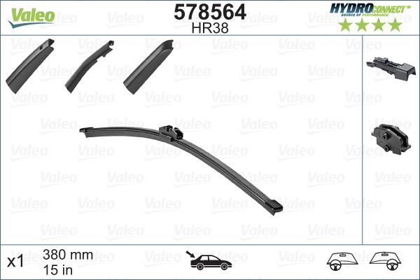 Valeo 578564 - Wiper Blade onlydrive.pro