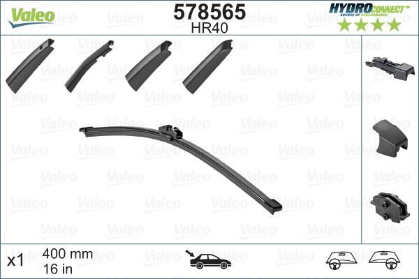 Valeo 578565 - Wiper Blade onlydrive.pro