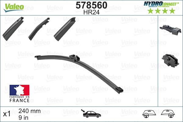 Valeo 578560 - Wiper Blade onlydrive.pro