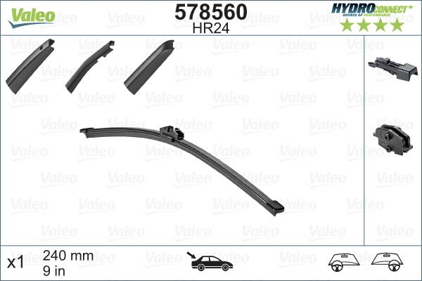 Valeo 578560 - Wiper Blade onlydrive.pro