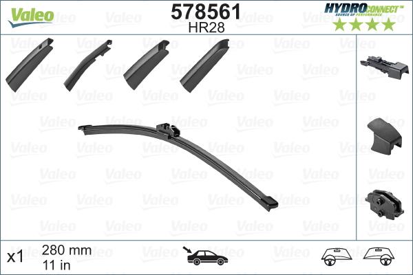 Valeo 578561 - Wiper Blade onlydrive.pro