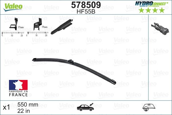 Valeo 578509 - Wiper Blade onlydrive.pro