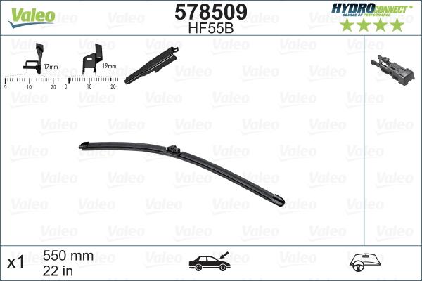 Valeo 578509 - Wiper Blade onlydrive.pro