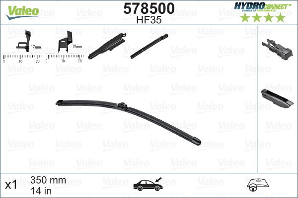 Valeo 578500 - Wiper Blade onlydrive.pro