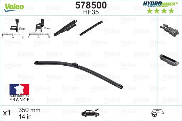 Valeo 578500 - Wiper Blade onlydrive.pro