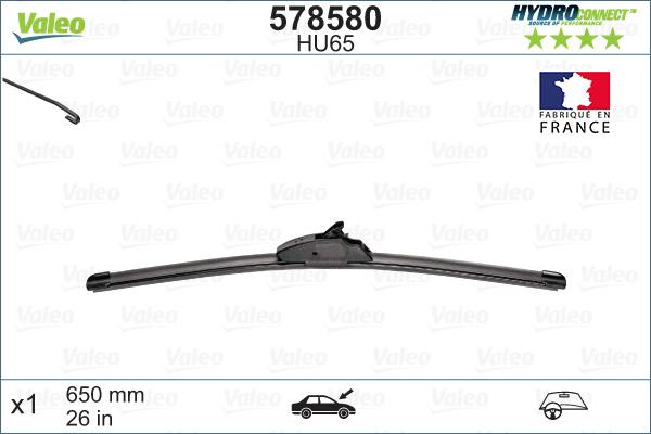 Valeo 578580 - Wiper Blade onlydrive.pro