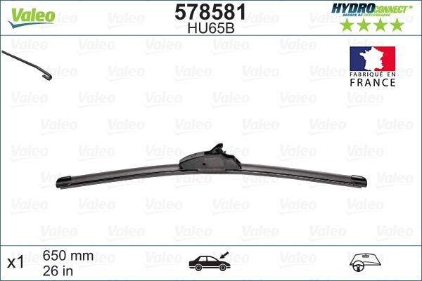 Valeo 578581 - Wiper Blade onlydrive.pro