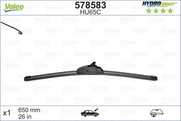 Valeo 578583 - Wiper Blade onlydrive.pro