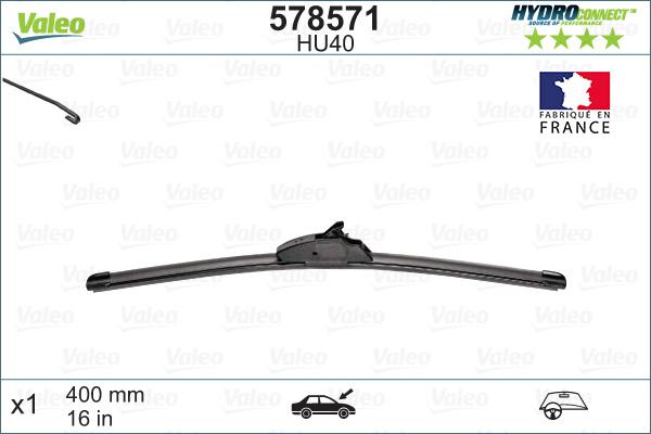 Valeo 578571 - Wiper Blade onlydrive.pro