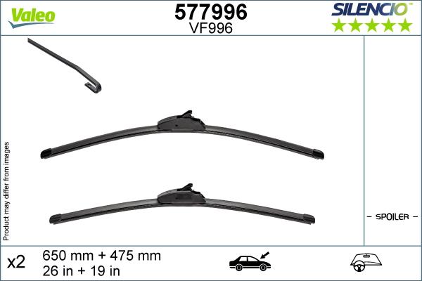 Valeo 577996 - Stikla tīrītāja slotiņa onlydrive.pro