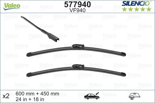 Valeo 577940 - Wiper Blade onlydrive.pro