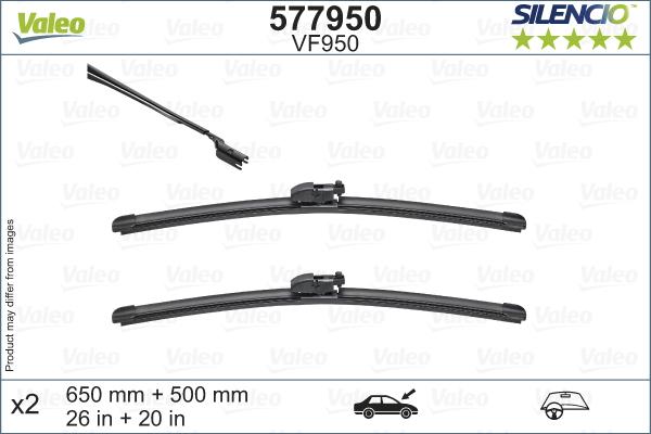 Valeo 577950 - Wiper Blade onlydrive.pro