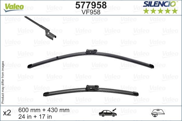 Valeo 577958 - Wiper Blade onlydrive.pro