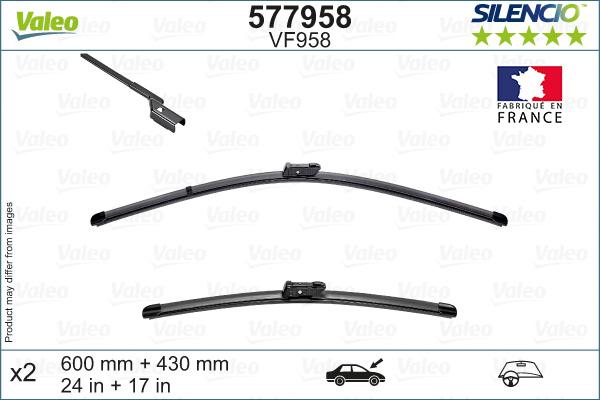 Valeo 577958 - Wiper Blade onlydrive.pro