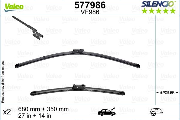 Valeo 577986 - Wiper Blade onlydrive.pro