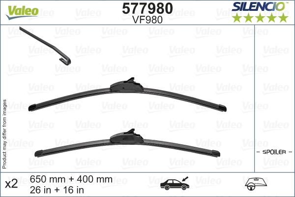 Valeo 577980 - Wiper Blade onlydrive.pro