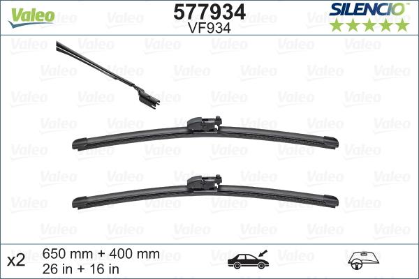 Valeo 577934 - Wiper Blade onlydrive.pro