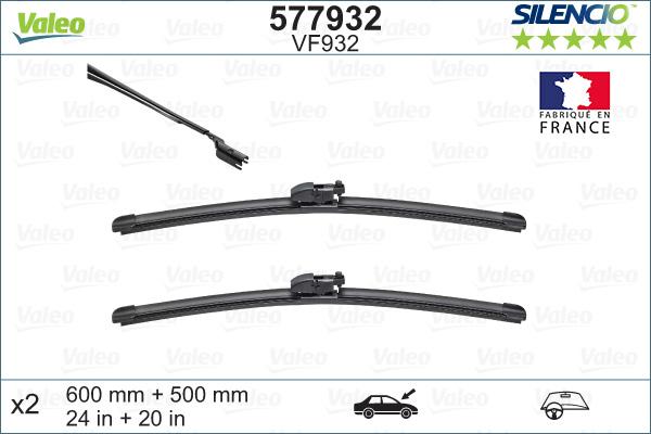 Valeo 577932 - Wiper Blade onlydrive.pro