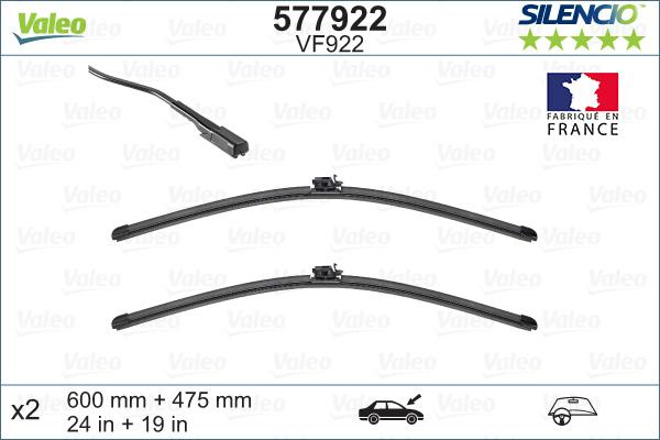 Valeo 577922 - Wiper Blade onlydrive.pro