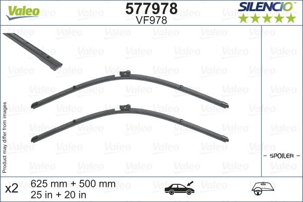 Valeo 577978 - Stikla tīrītāja slotiņa onlydrive.pro