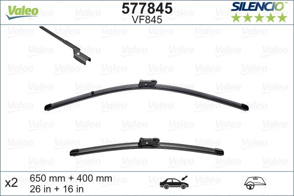 Valeo 577845 - Wiper Blade onlydrive.pro