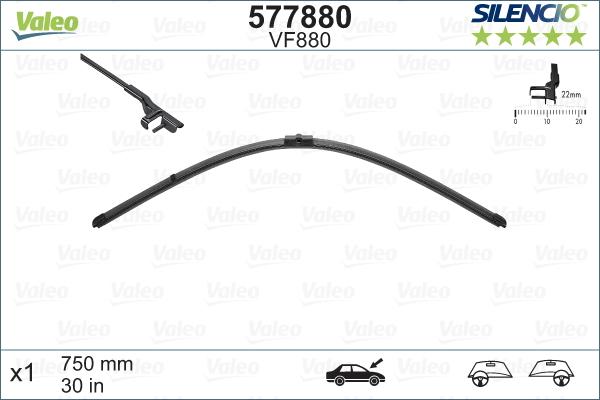 Valeo 577880 - Wiper Blade onlydrive.pro