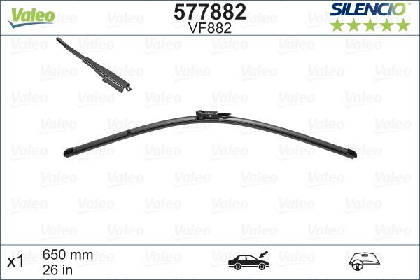 Valeo 577882 - Wiper Blade onlydrive.pro