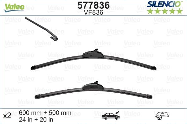 Valeo 577836 - Wiper Blade onlydrive.pro