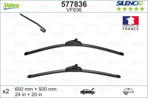 Valeo 577836 - Wiper Blade onlydrive.pro