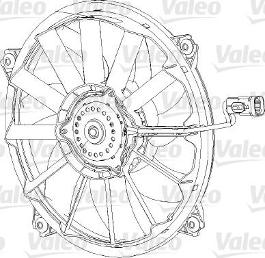 Valeo 696091 - Вентилятор, охлаждение двигателя onlydrive.pro