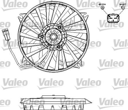 Valeo 696141 - Fan, radiator onlydrive.pro