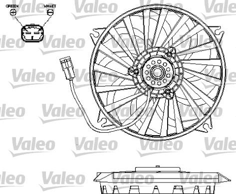 Valeo 696132 - Fan, radiator onlydrive.pro