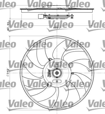 Valeo 696349 - Fan, radiator onlydrive.pro