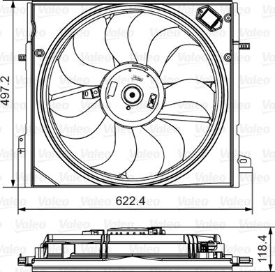 Valeo 698582 - Ventiliatorius, radiatoriaus onlydrive.pro