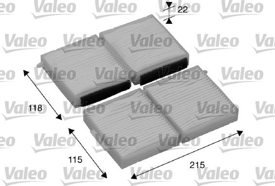 Valeo 698891 - Фильтр воздуха в салоне onlydrive.pro