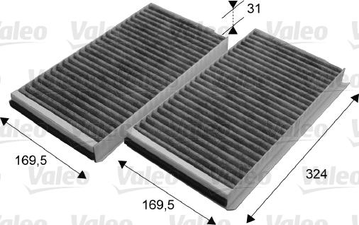 Valeo 698864 - Filter, interior air onlydrive.pro