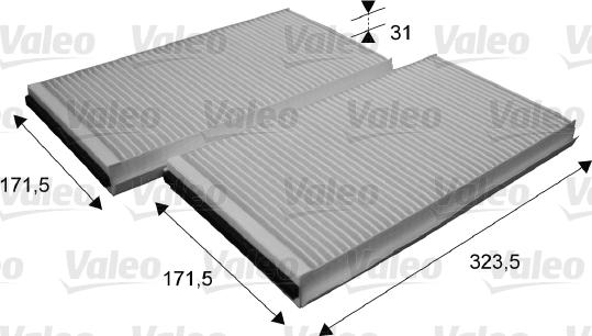 Valeo 698863 - Filter, interior air onlydrive.pro