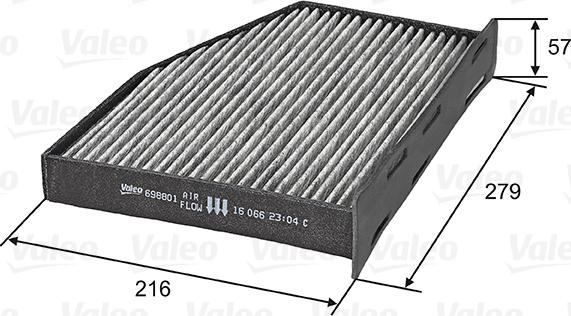 Valeo 698801 - Filter, interior air onlydrive.pro