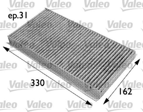 Valeo 698727 - Filter, interior air onlydrive.pro