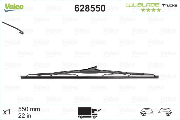 Valeo 628550 - Wiper Blade onlydrive.pro