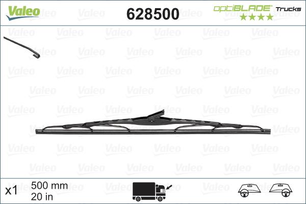 Valeo 628500 - Wiper Blade onlydrive.pro