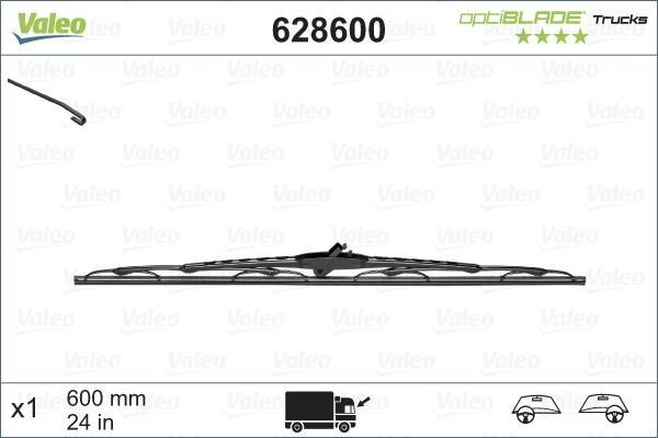 Valeo 628600 - Wiper Blade onlydrive.pro